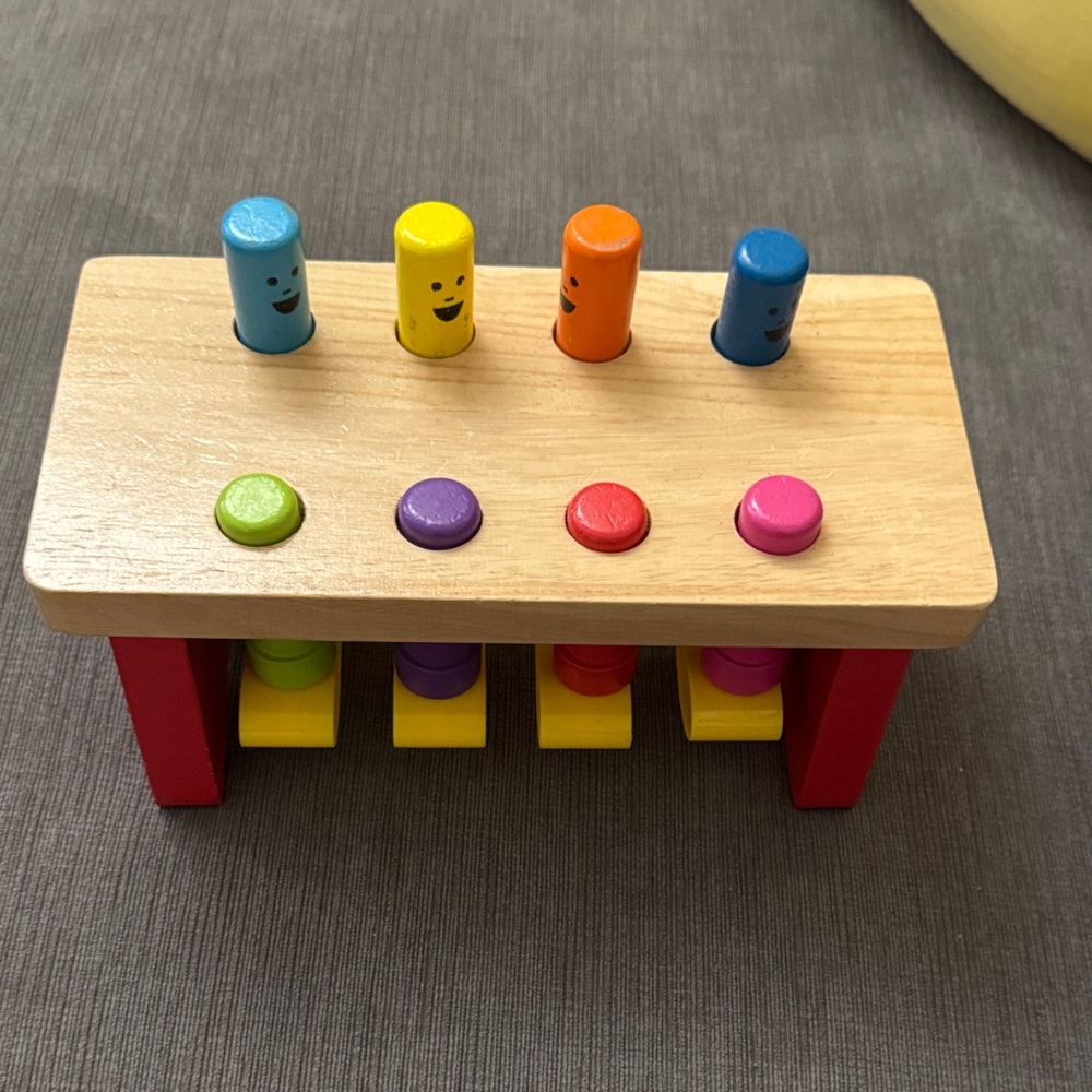 Melissa & Doug Colorful Wooden Hammer Toy